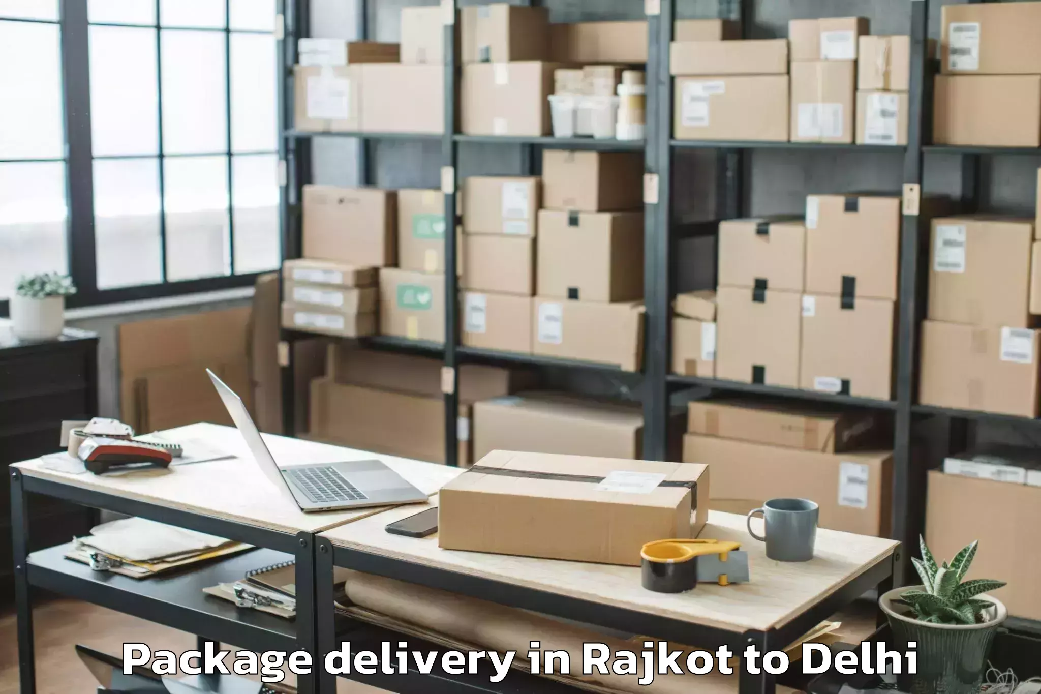 Professional Rajkot to Civil Lines Package Delivery